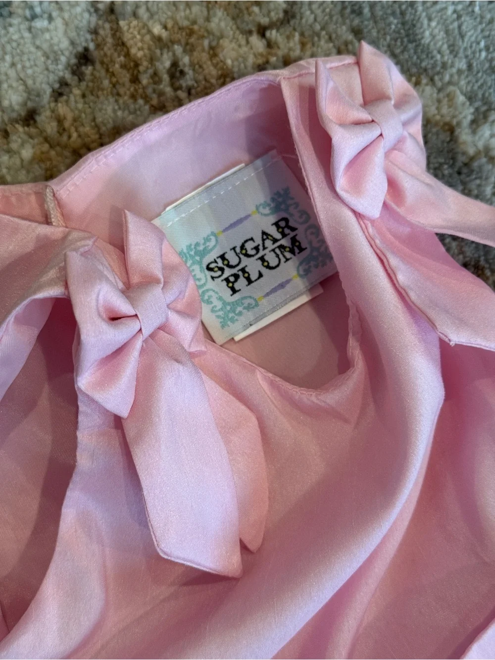 Sugar Pink Ruffle Bow Party Dress